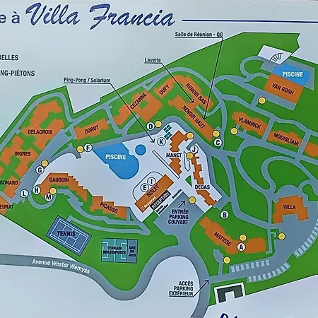 Le Francia - T2 30m2 - Piscine - Vue